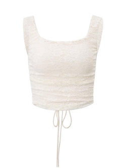 Braided Tie Lace Tank Top - AnotherChill