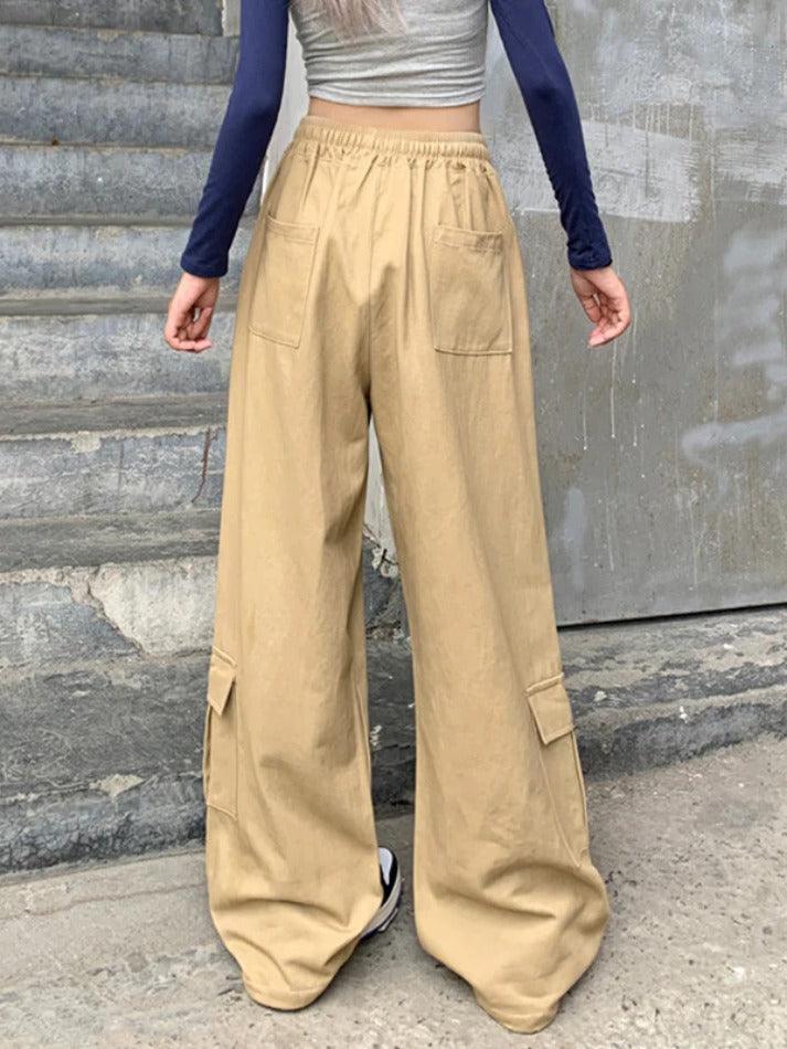 Drawstring Street Baggy Cargo Pants - AnotherChill