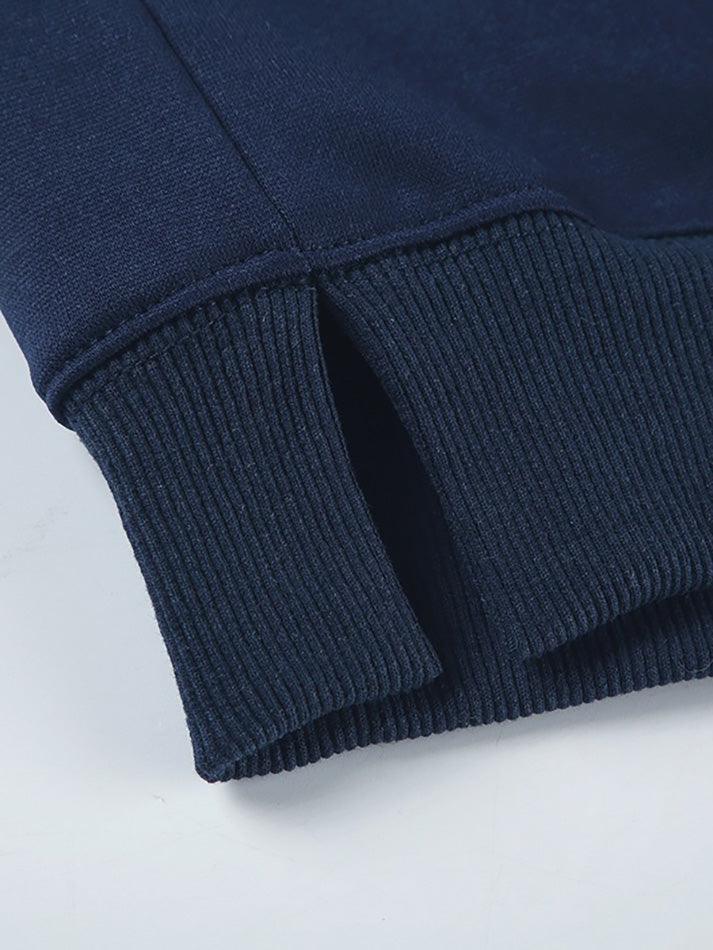 Basic Solid Color Loose Fit Crew Neck Sweatshirt - AnotherChill