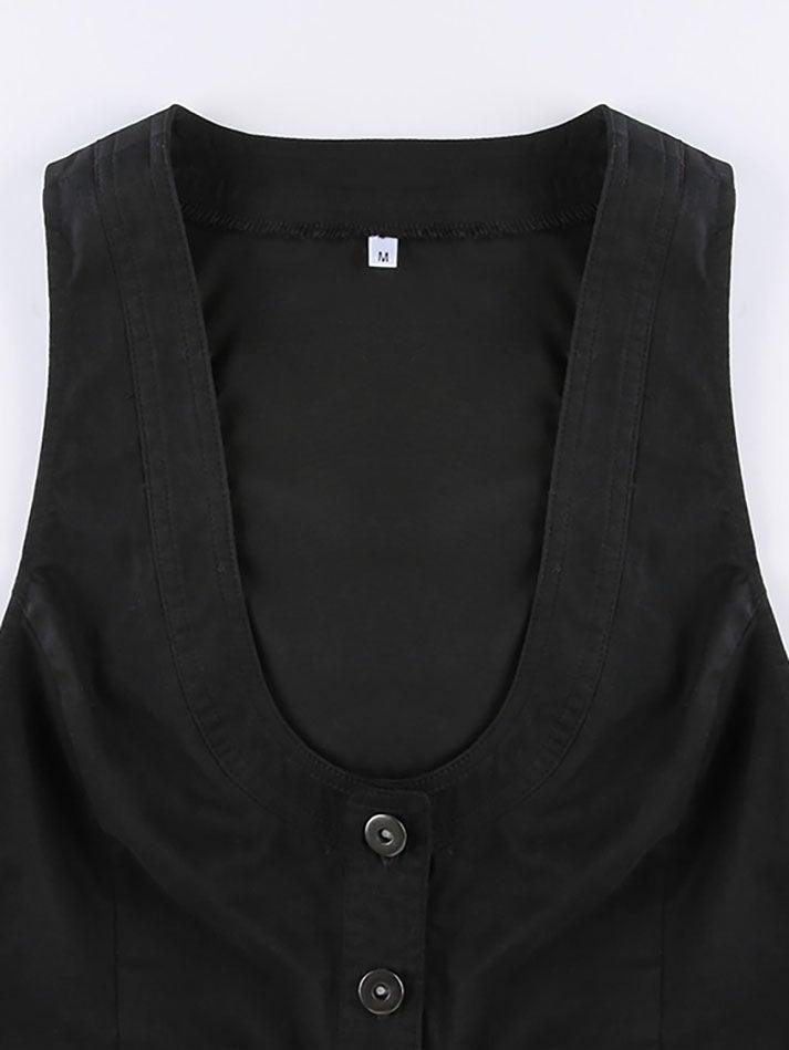 Button Front Corset Top - AnotherChill