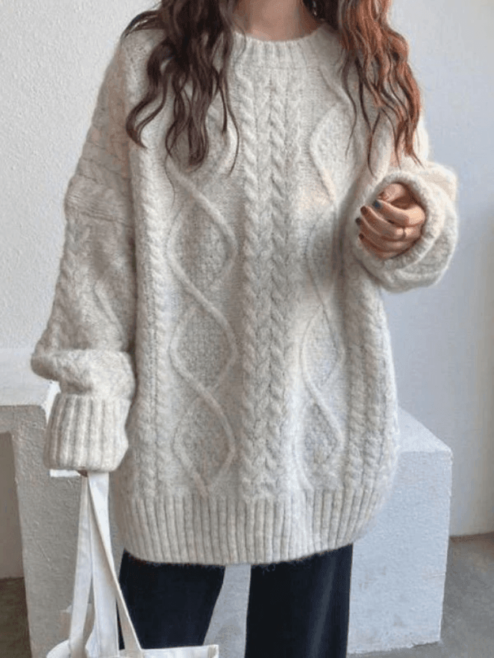 Cable Knit Jumper Sweater - AnotherChill