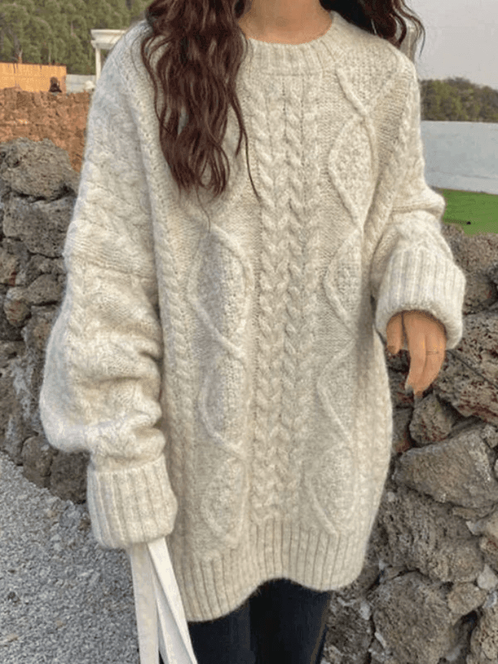 Cable Knit Jumper Sweater - AnotherChill