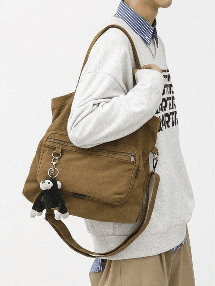 Cartoon Pendant Vintage Shoulder Bag - AnotherChill