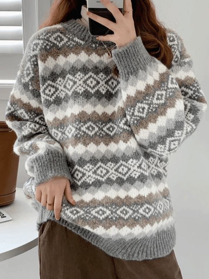 Christmas Jacquard Knit Sweater - AnotherChill