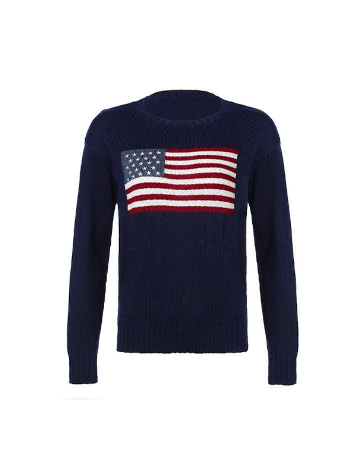 USA Flag Knitted Sweaters