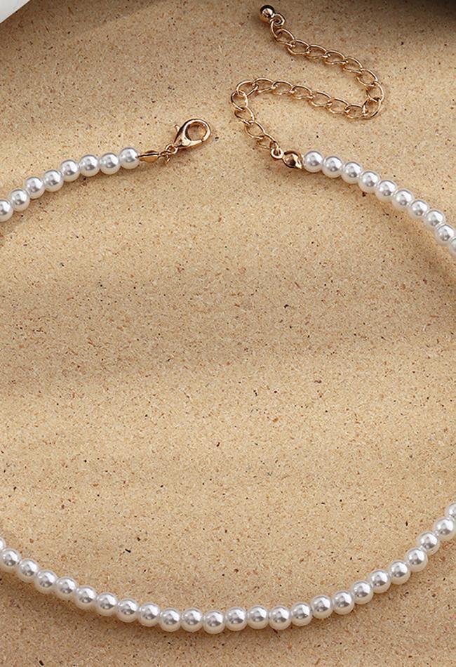 Elegant Faux Pearl Necklace - AnotherChill