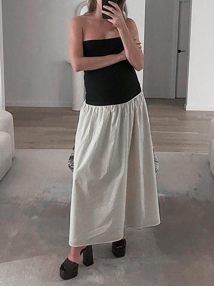 Sleeveless Pleated Long Dress - AnotherChill