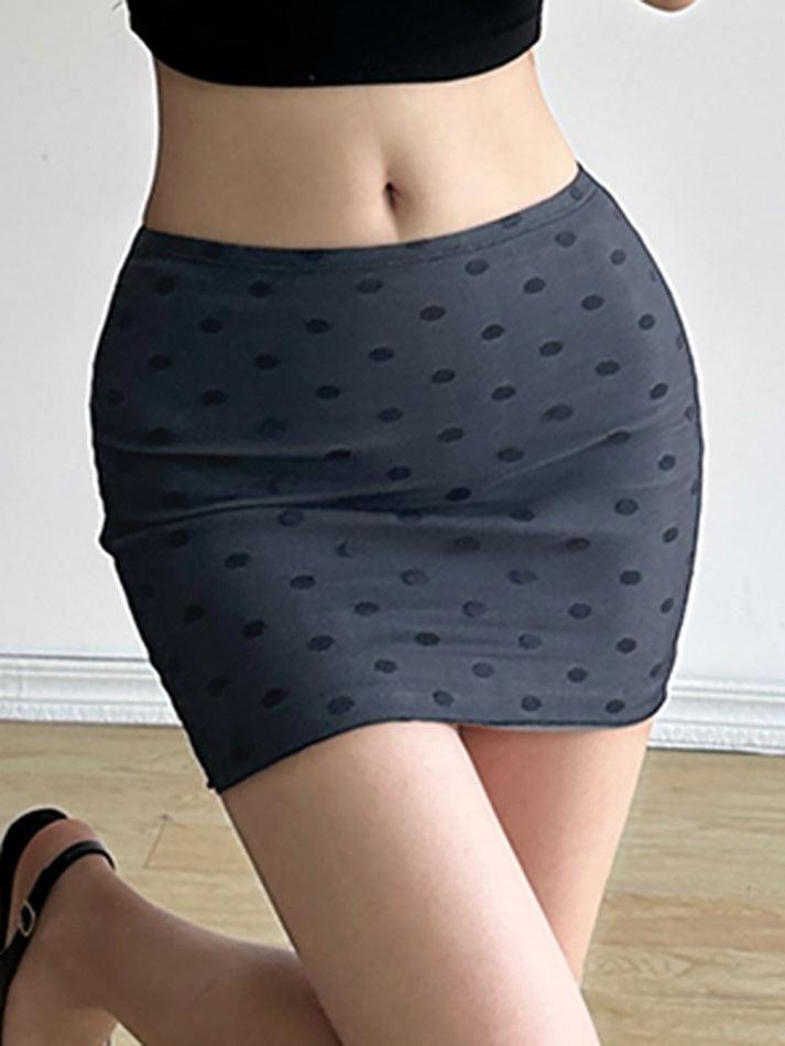 Polka Dot Mesh Skirt - AnotherChill