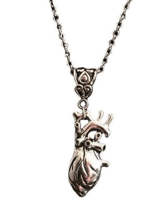 Grunge Heart Pendant Necklace - AnotherChill