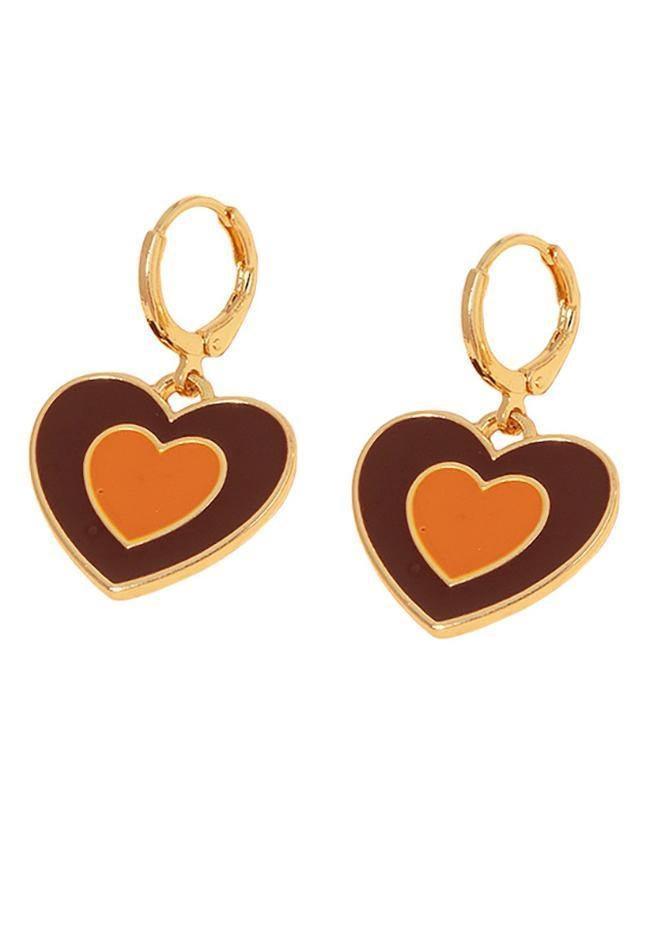 Heart-shaped Pendant Earrings - AnotherChill