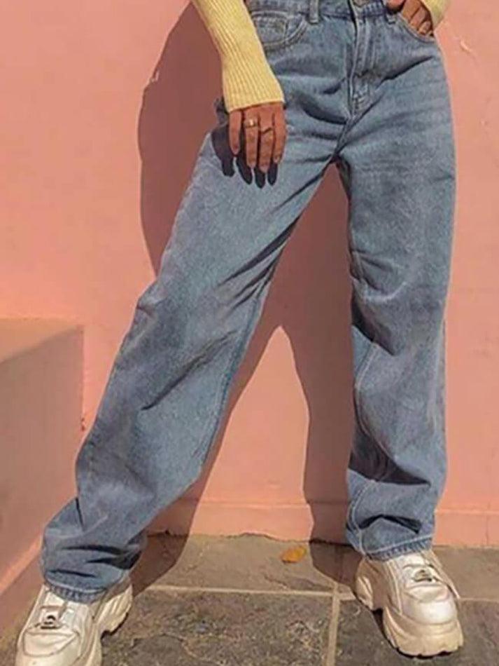 High Rise Washed Boyfriend Jeans - AnotherChill