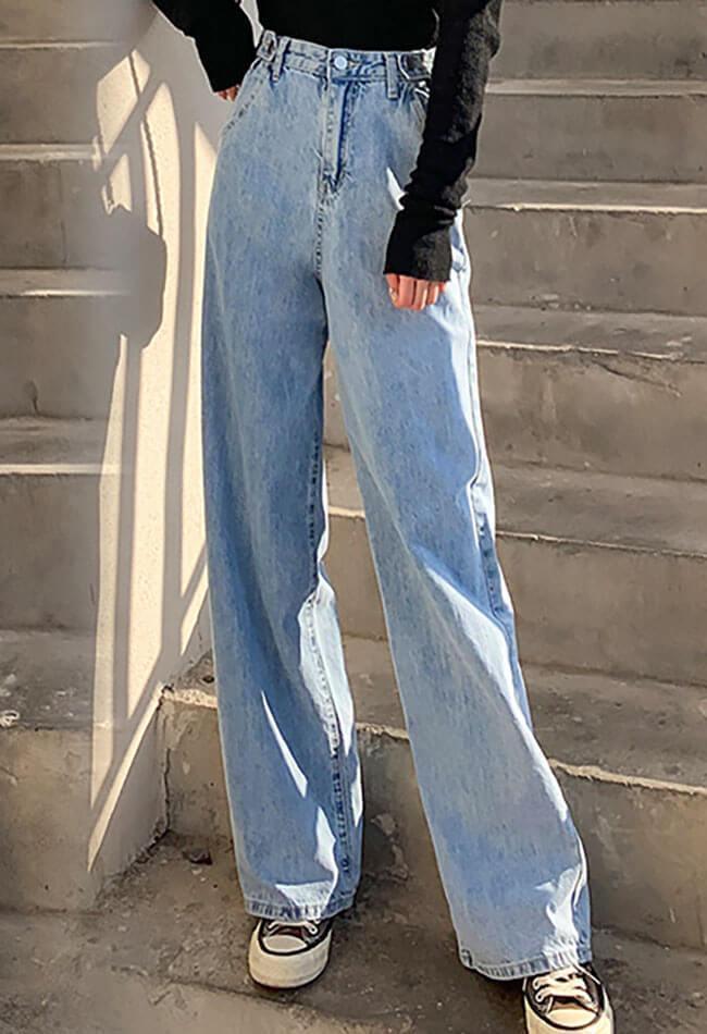 High Waist Baggy Boyfriend Jeans AnotherChill