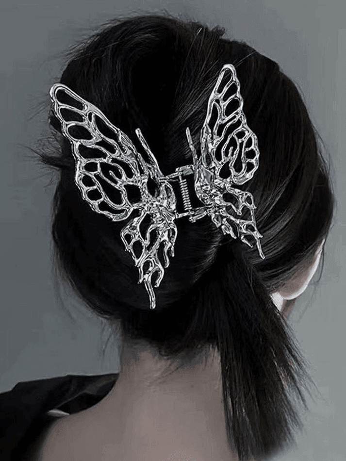 Hollow Out Butterfly Large Hair Claw - AnotherChill