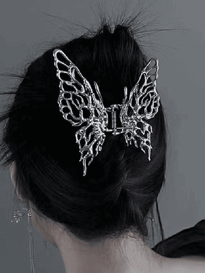 Hollow Out Butterfly Large Hair Claw - AnotherChill