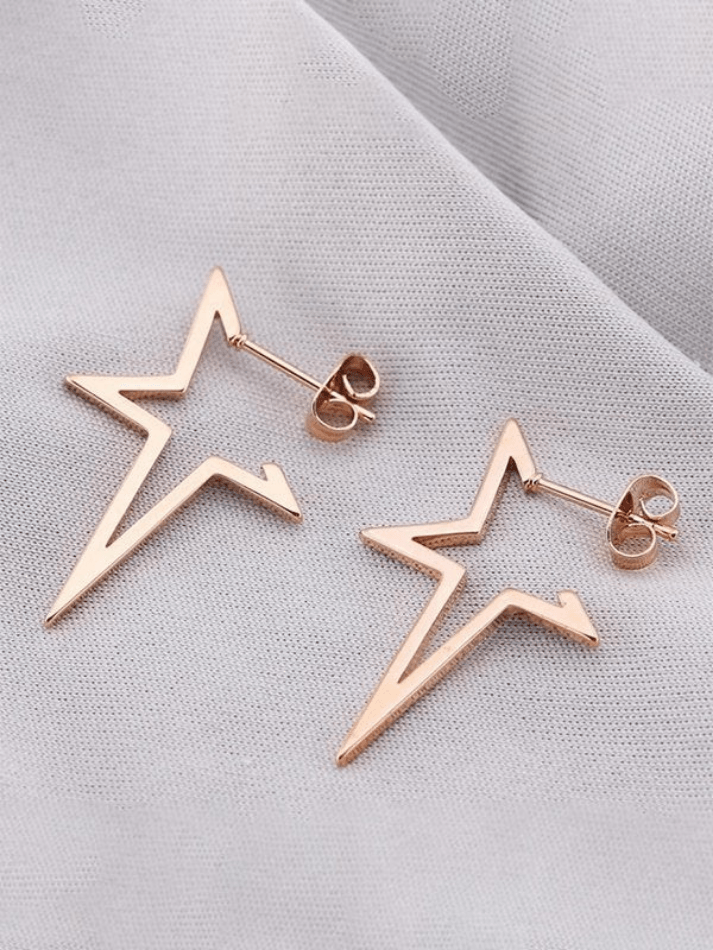 Irregular Chunky Star Pendant Earrings - AnotherChill