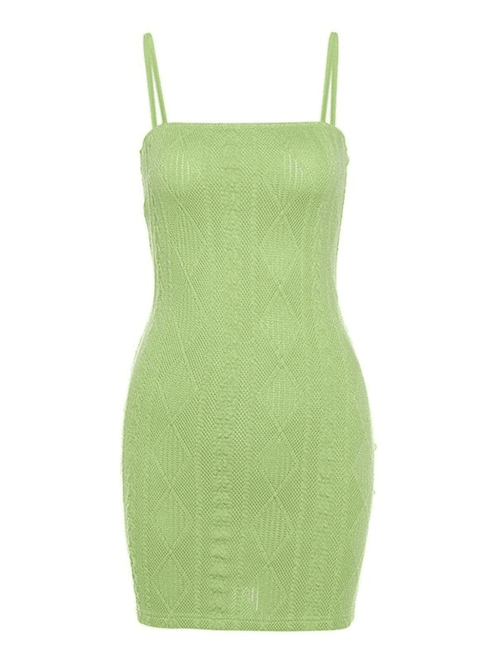 Jacquard Bodycon Slip Mini Dress - AnotherChill