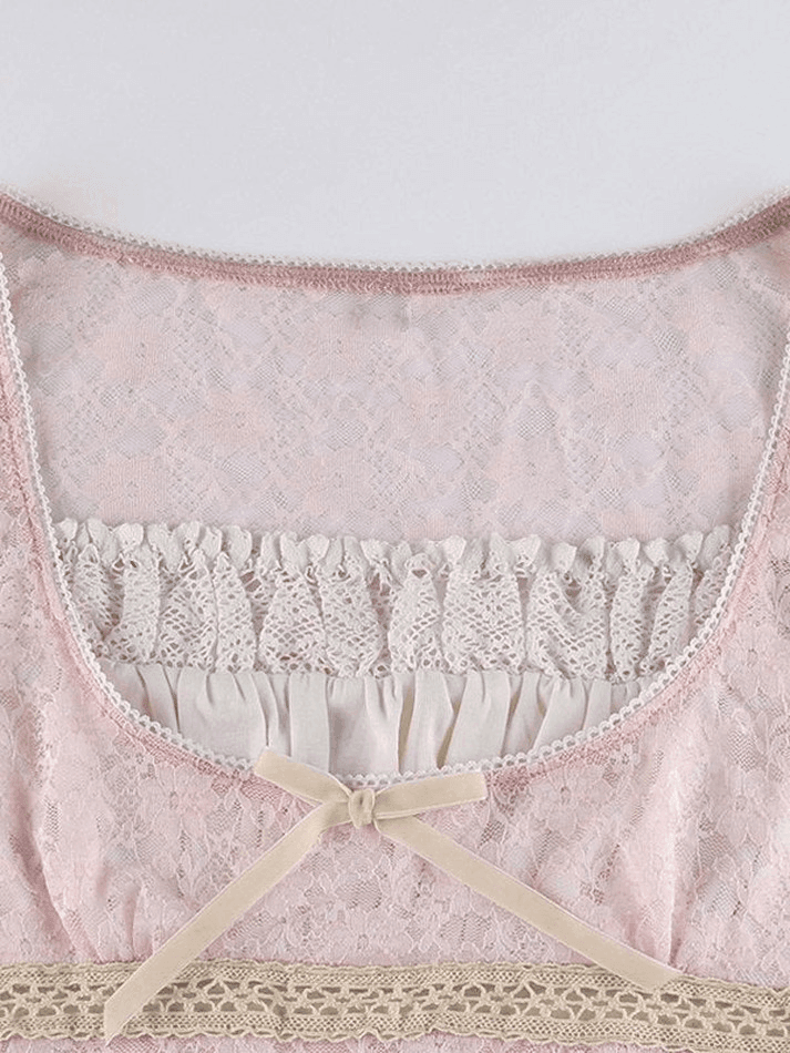 Lace Crop Blouse - AnotherChill