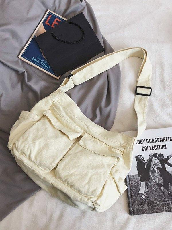 Large Canvas Satchel Bag - AnotherChill