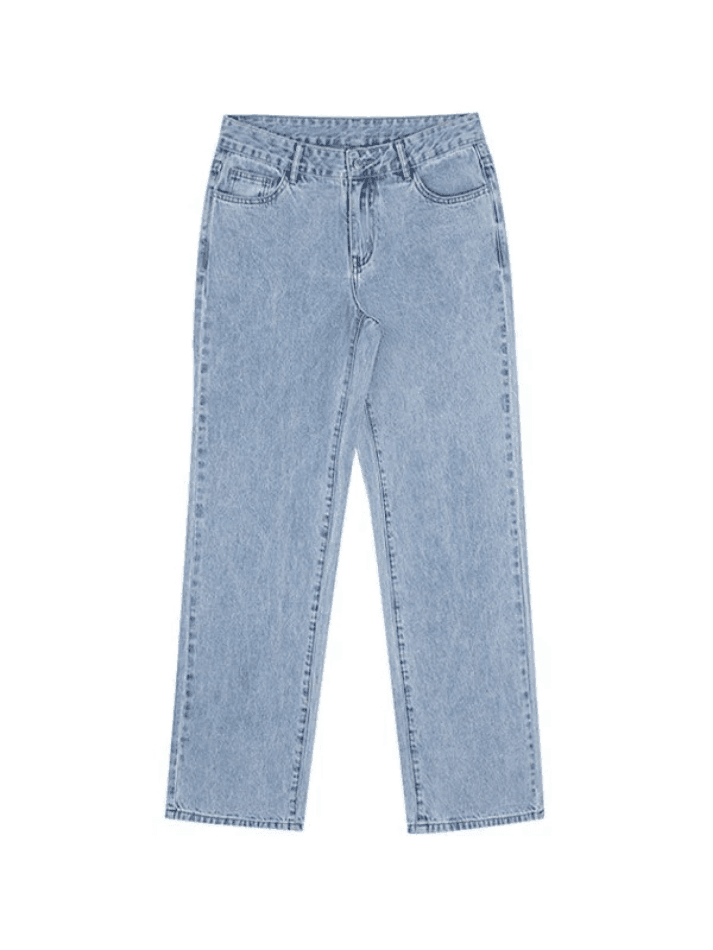 Light Wash Denim Boyfriend Jeans - AnotherChill