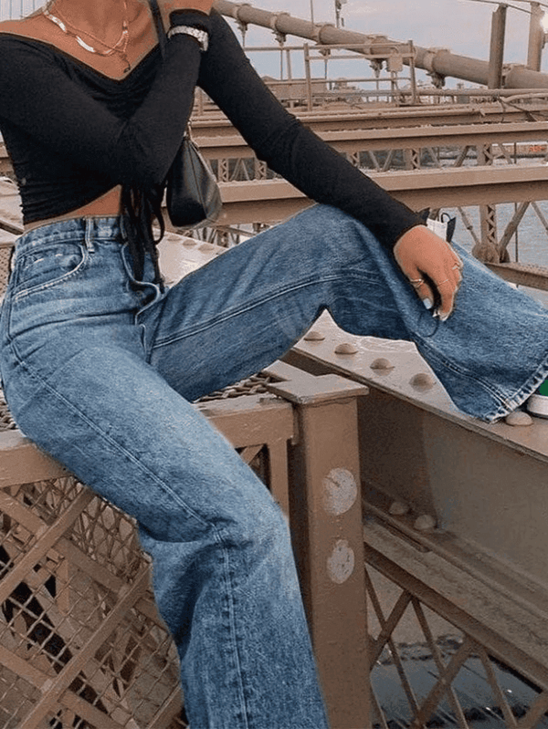 Light Washed Boyfriend Jeans - AnotherChill