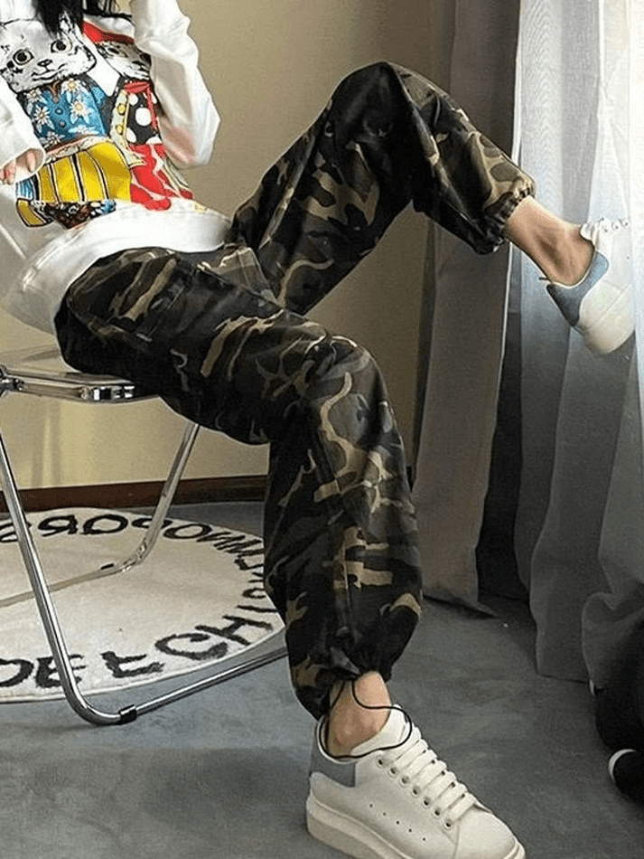 Loose Fit Camo Cargo Pants - AnotherChill