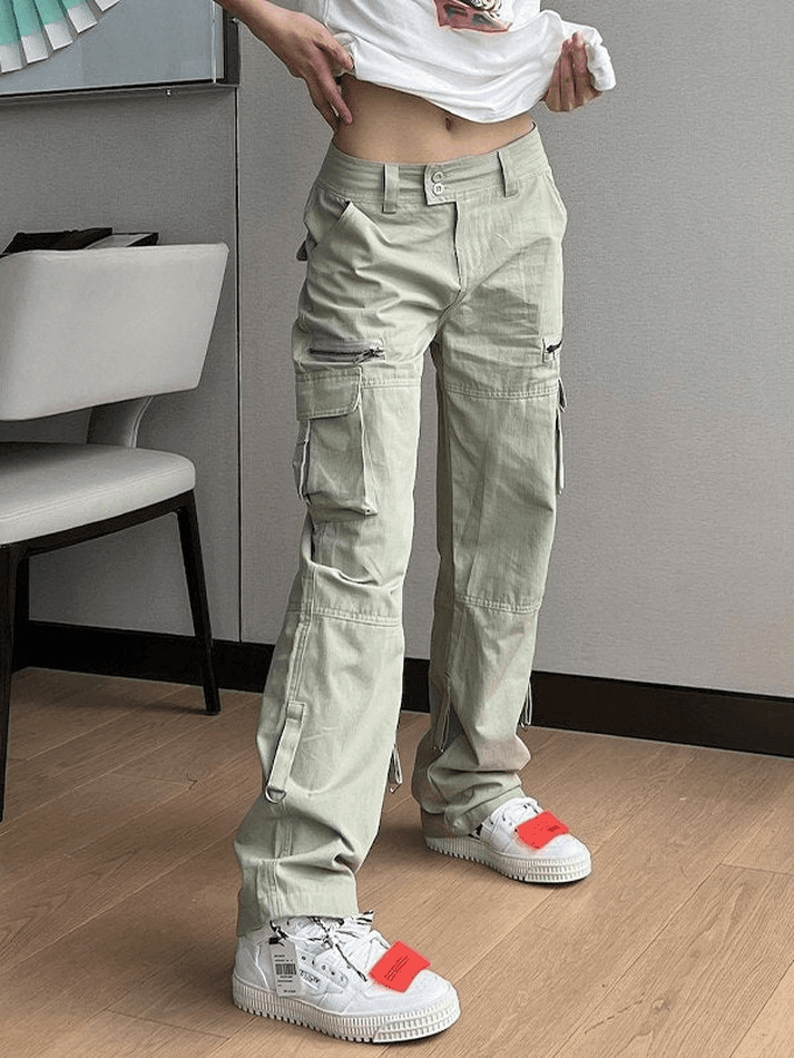 Low Waist Baggy Parachute Cargo Pants - AnotherChill