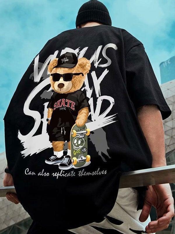 Men's Skate Bear Graphic Tee - AnotherChill