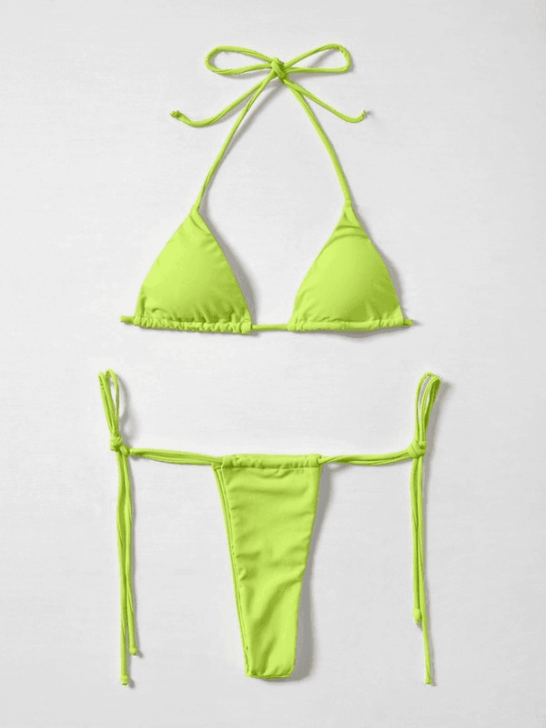 Micro Halter Triangle Bikini Set - AnotherChill