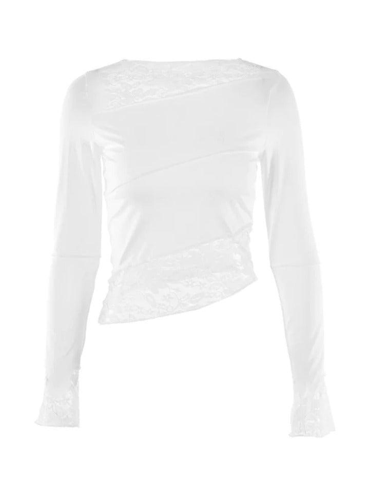 Paneled Long Sleeve Mesh Tee - AnotherChill