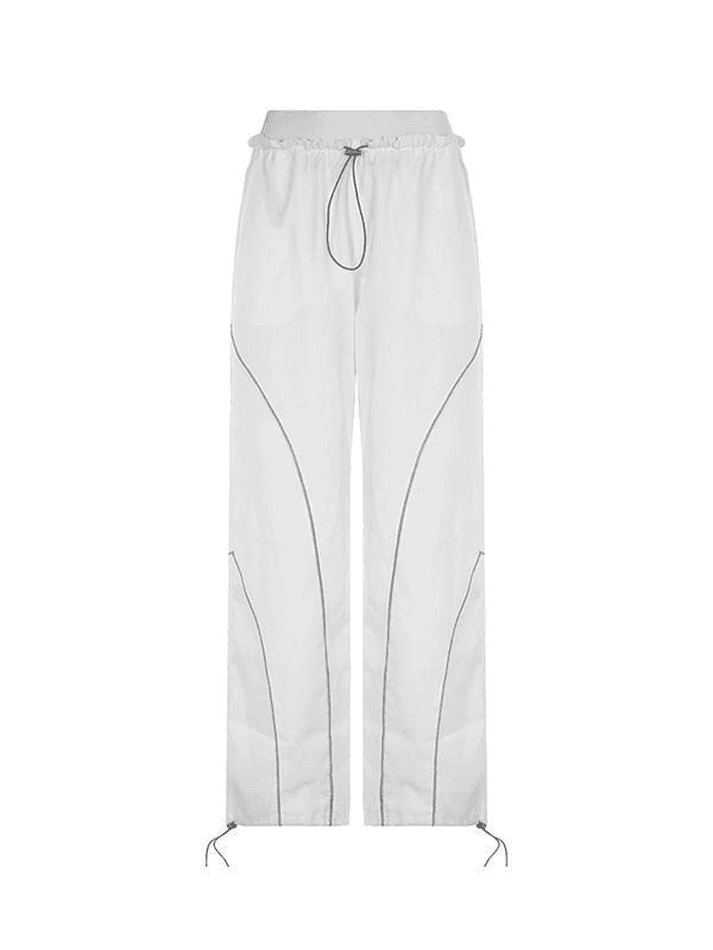 Pintuck Detail Straight Leg Pants - AnotherChill