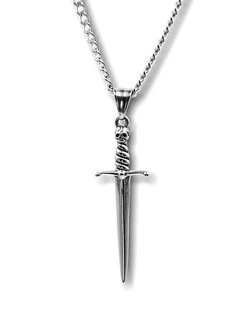 Punk Skeleton Dagger Pendant Necklace - AnotherChill