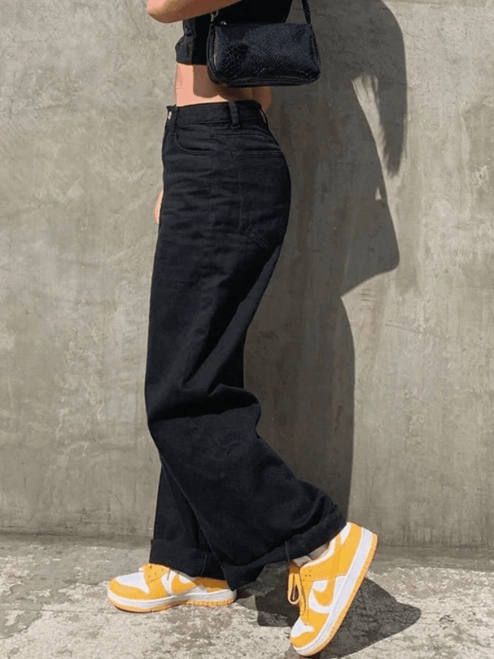 Relaxed Mid-Waist Boyfriend Jeans - AnotherChill