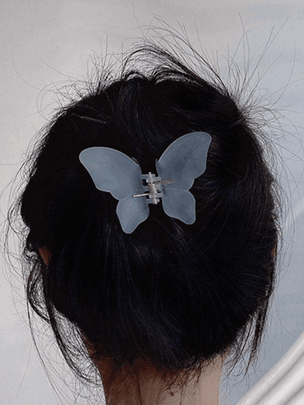 Resin Butterfly Pattern Hair Claw - AnotherChill