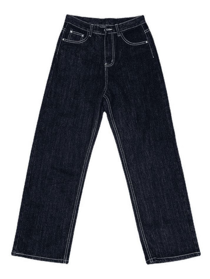 Stitched High Waist Boyfriend Jeans - AnotherChill