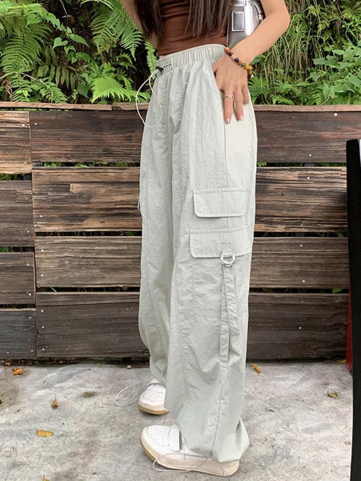 Street Parachute Wide Leg Pants - AnotherChill