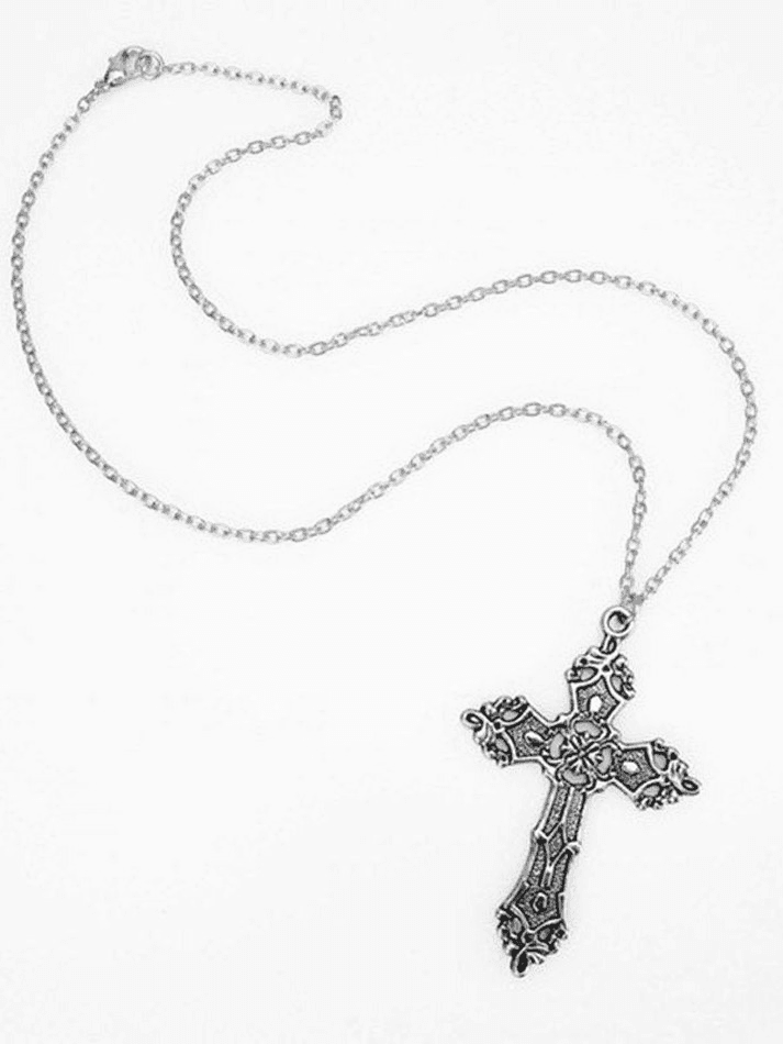 Vintage Baroque Cross Necklace - AnotherChill