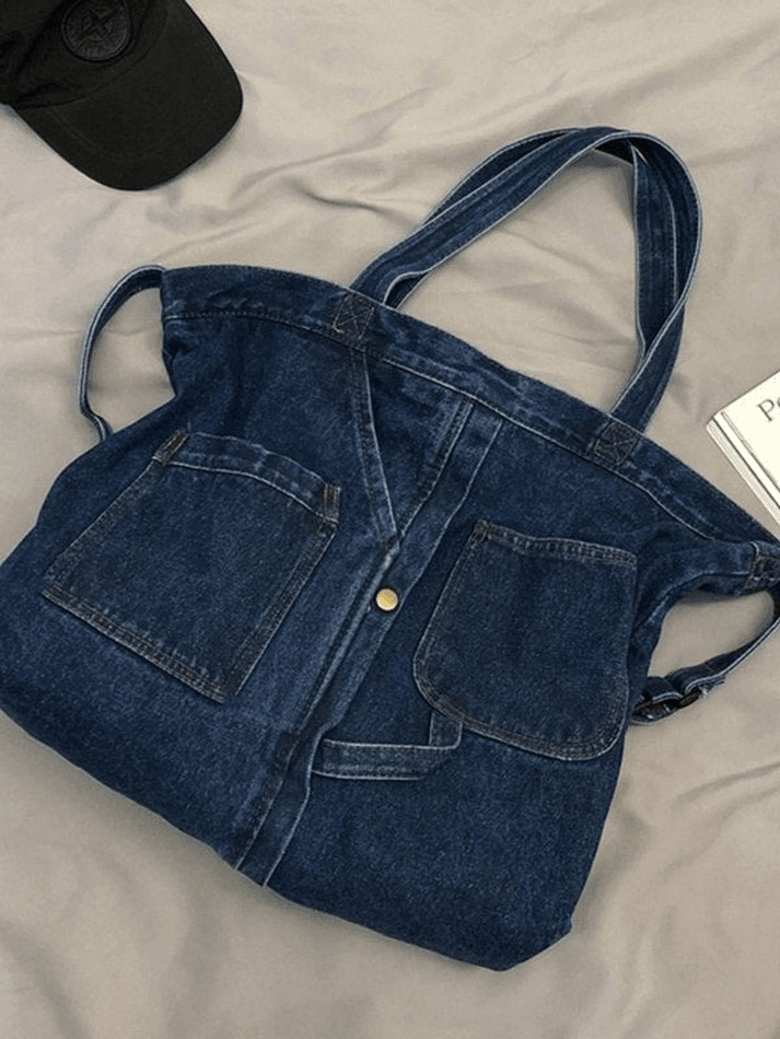 Vintage Denim Large Shopper Bag - AnotherChill