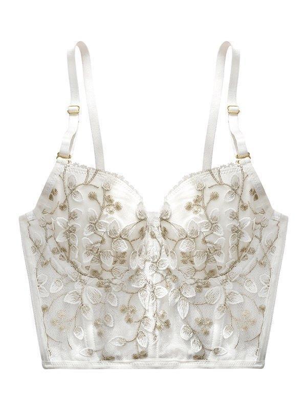 Vintage Lace Embroidery Bustier - AnotherChill