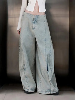 Vintage Loose Low-Waist Casual Jeans - AnotherChill