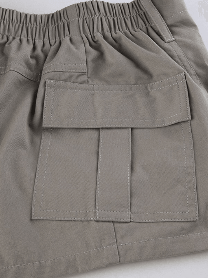 Vintage Low Rise Asymmetric Cargo Shorts - AnotherChill