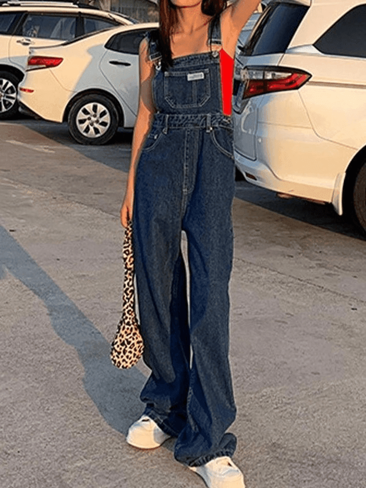 Vintage Washed Boyfriend Denim Overall - AnotherChill