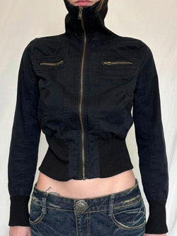 Waist Slimming Zipper Jacket - AnotherChill