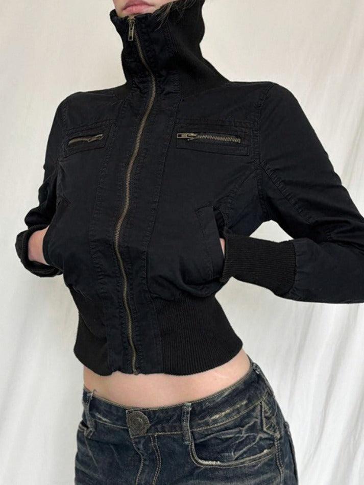 Waist Slimming Zipper Jacket - AnotherChill