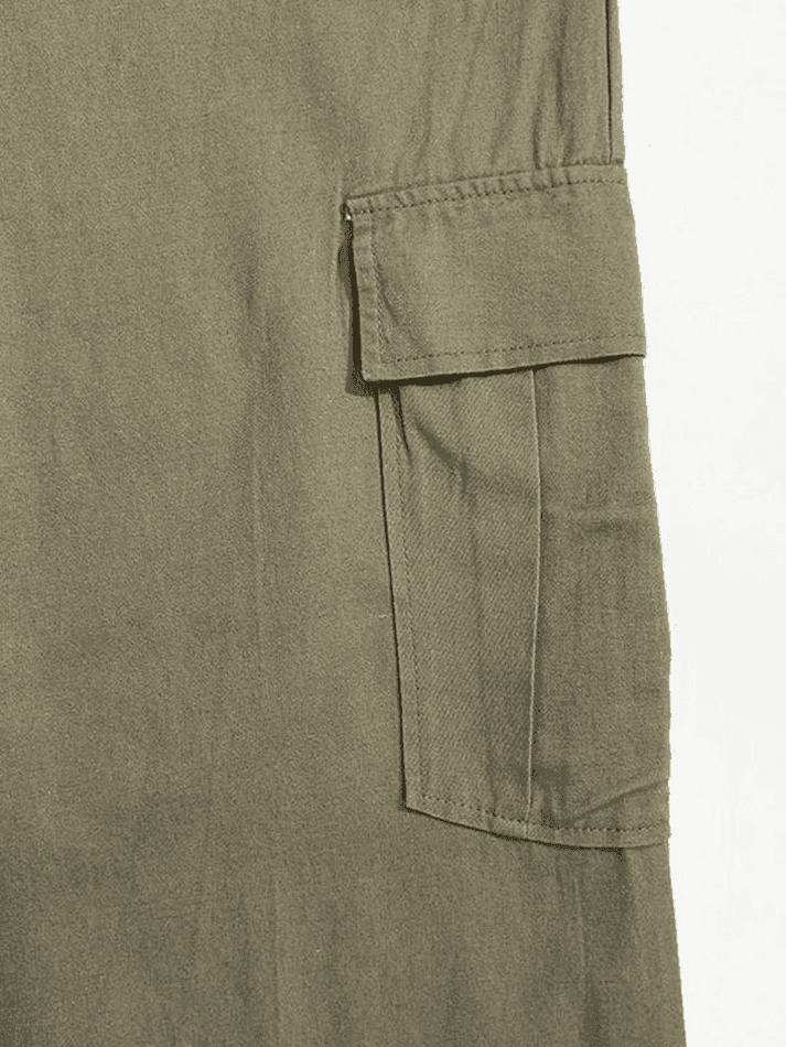 Washed Pocket Straight Leg Pants - AnotherChill