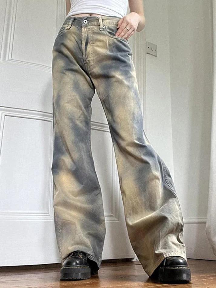 Distressed Ombre Low Rise Boyfriend Jeans - AnotherChill