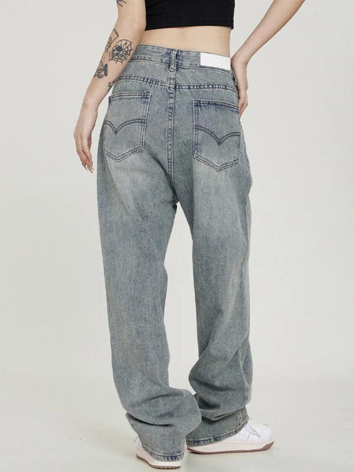 Vintage Light Wash Boyfriend Jeans - AnotherChill