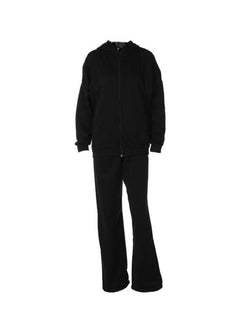 Solid Zip Up Oversized Hoodie & Bound Feet Sweatpants Set - AnotherChill