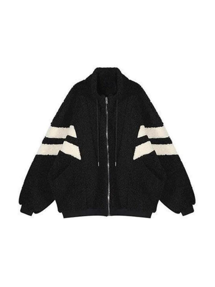 Lambswool Stripe Splice Jacket - AnotherChill