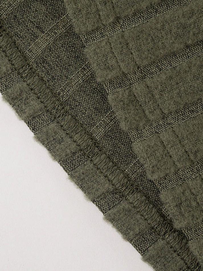 Solid Color Ribbed High Waist Flare Leg Pants - AnotherChill