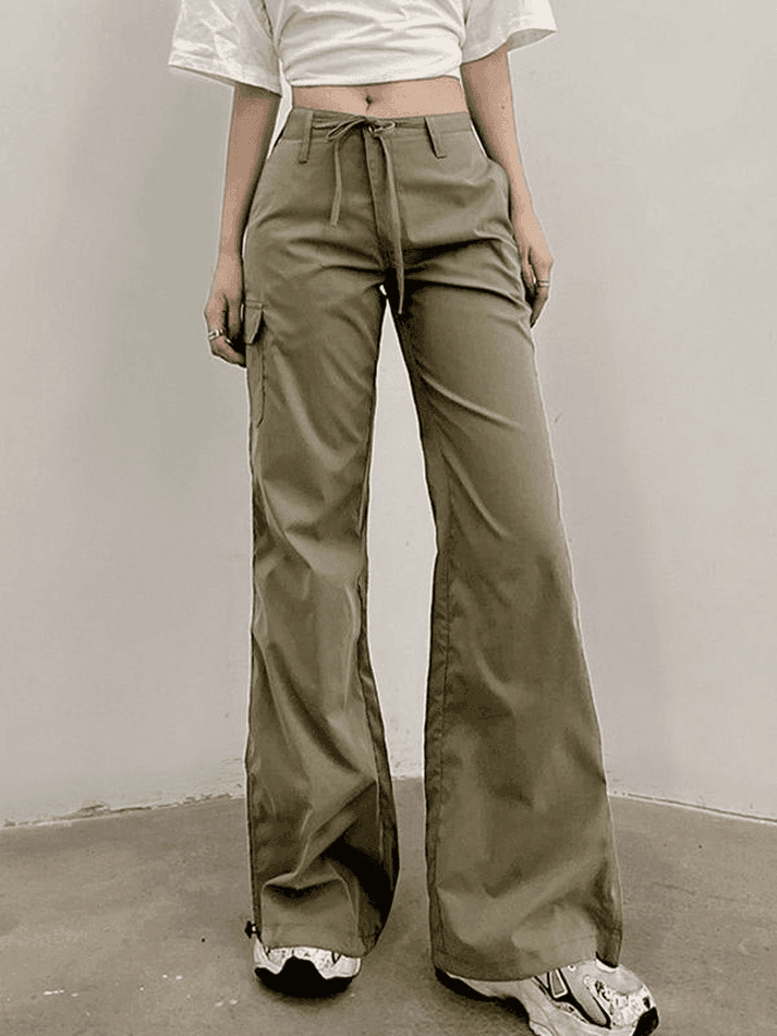 Straight Leg Pocket Cargo Pants - AnotherChill